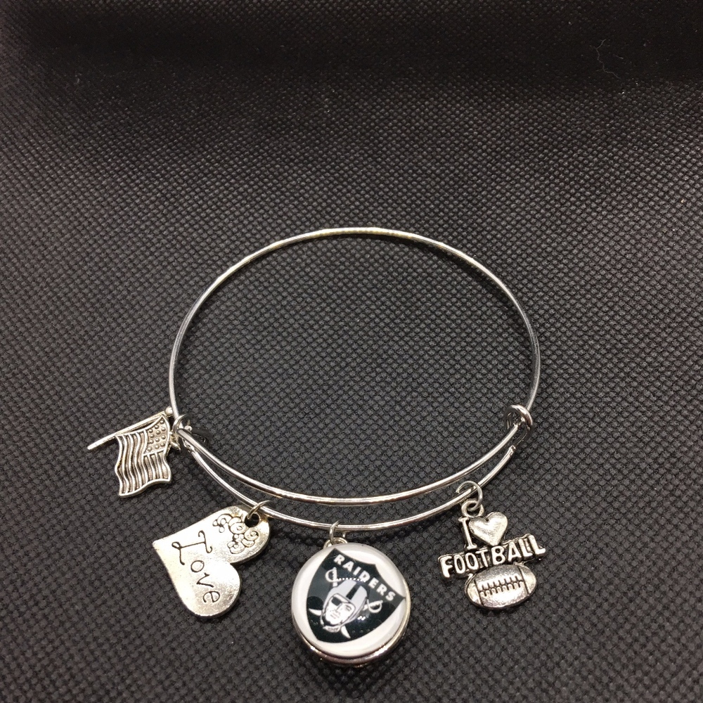 Las Vegas Raiders Charm Bracelet